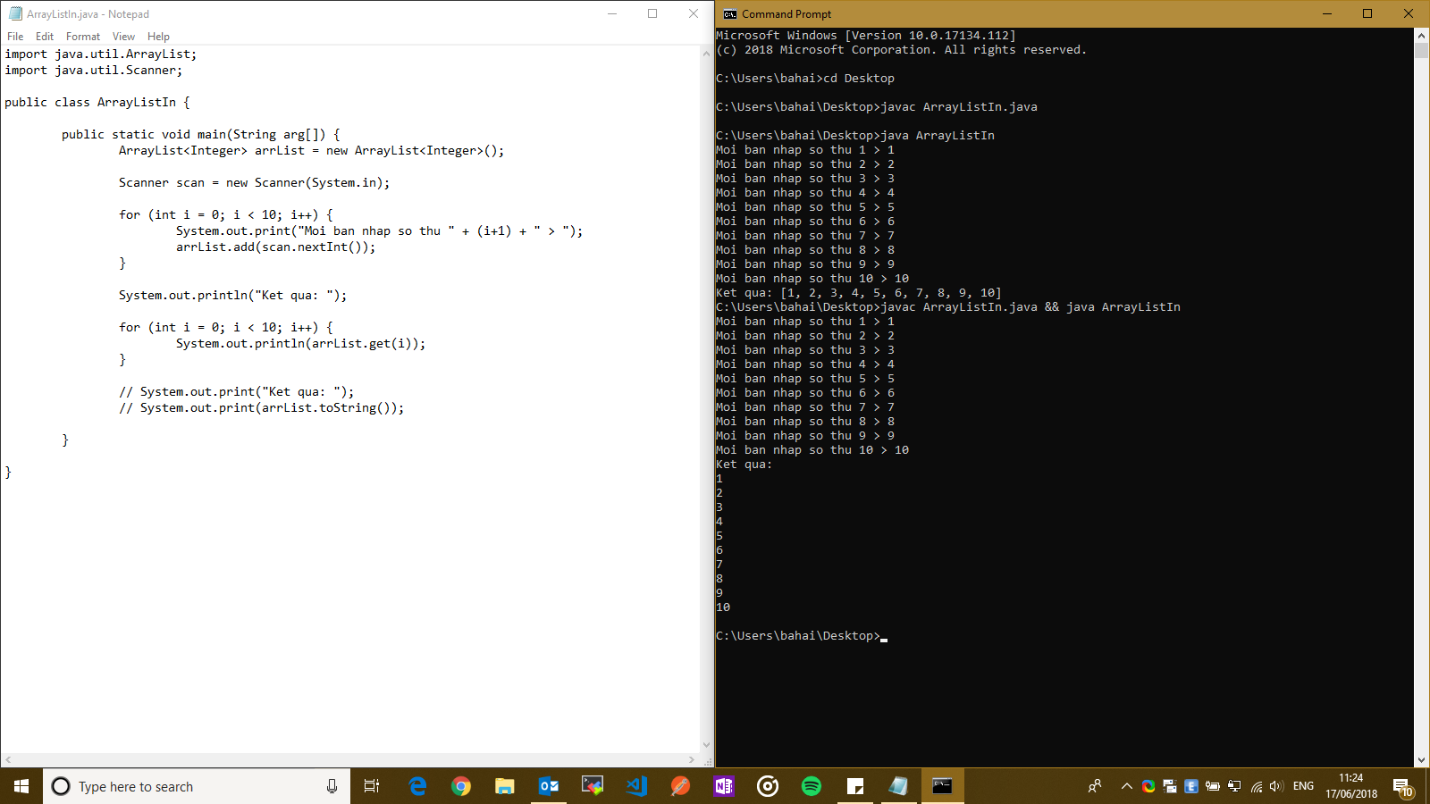 ArrayList Java nhập từ bàn phím? vì sao nó không chạy được ...